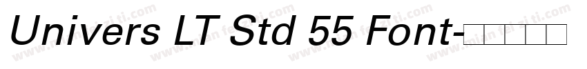 Univers LT Std 55 Font字体转换